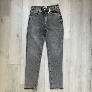 Kensie Jeans The Juliet High Rise Slim Acid Wash Gray Sz 4/27 Ribbons